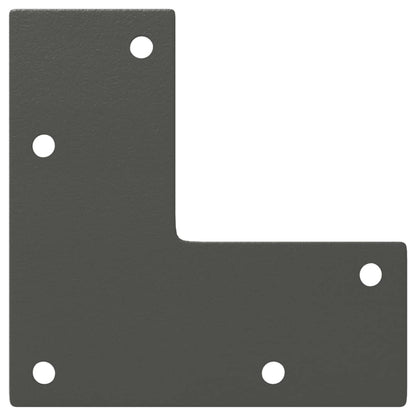 Gambe per Tavolo Consolle Forma Conica 4 pz Antracite 72-73 cm