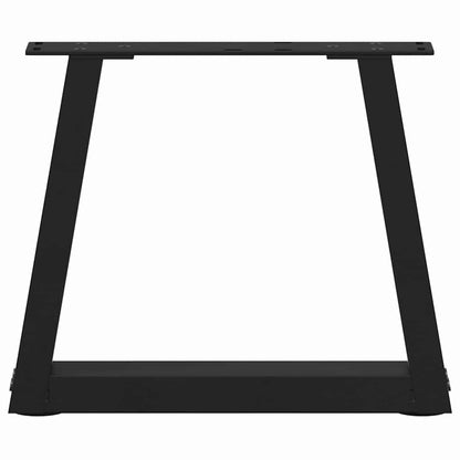 Gambe per Tavolino da Caffè forma V 2 pz Nere 30x(30-31,3) cm