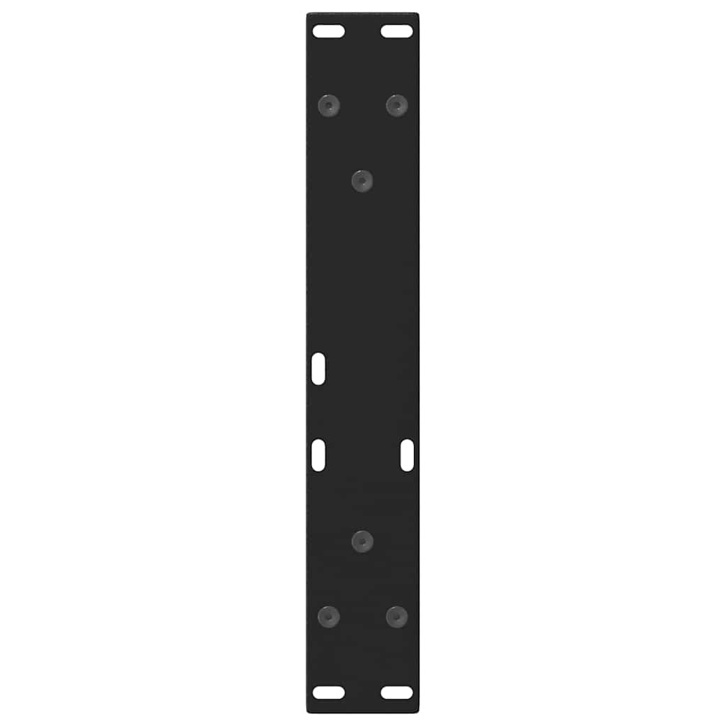 Gambe per Tavolino da Caffè forma V 2 pz Nere 30x(30-31,3) cm