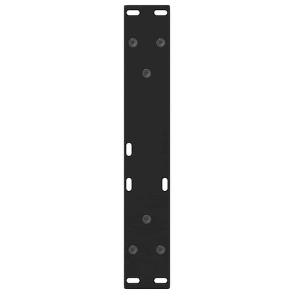 Gambe per Tavolino da Caffè forma V 2 pz Nere 30x(30-31,3) cm