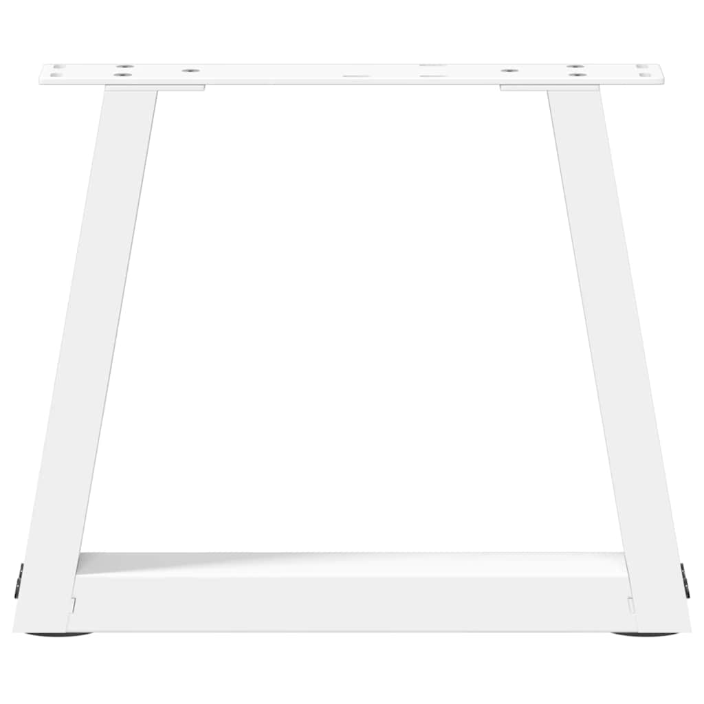 Gambe per Tavolino da Caffè forma V 2 pz Bianche 30x(30-31,3)cm