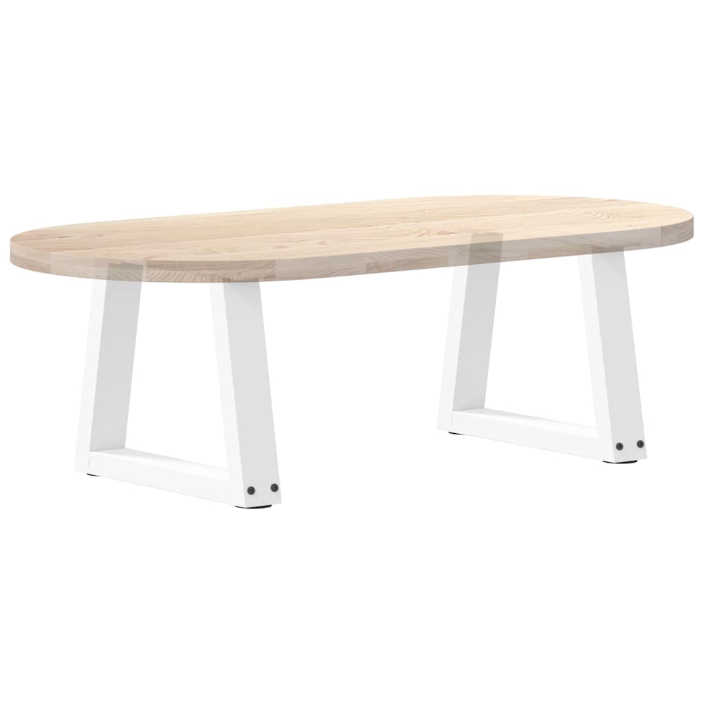 Gambe per Tavolino da Caffè forma V 2 pz Bianche 30x(30-31,3)cm