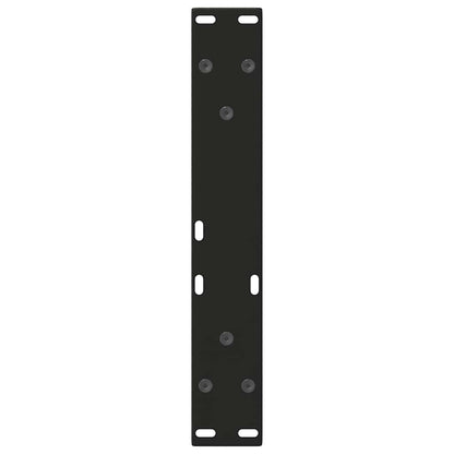 Gambe per Tavolo da Pranzo a V 2 pz Nero 40x(30-31,3)cm Acciaio - homemem39
