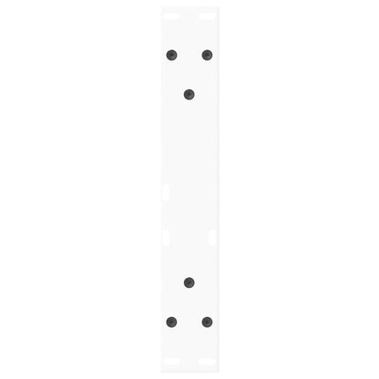 Gambe per Tavolo Pranzo a V 2 pz Bianco 40x(30-31,3)cm Acciaio - homemem39
