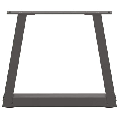 Gambe Tavolino da Caffè forma V 2 pz Antracite 40x(30-31,3) cm