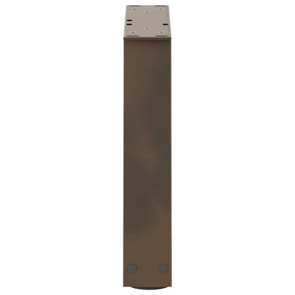 Gambe per Tavolo Pranzo a V 2pz Naturale 40x(30-31,3)cm Acciaio - homemem39