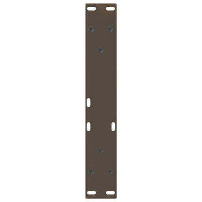 Gambe per Tavolo Pranzo a V 2pz Naturale 40x(30-31,3)cm Acciaio - homemem39
