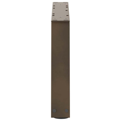 Gambe per Tavolo Pranzo a V 2pz Naturale 50x(30-31,3)cm Acciaio - homemem39