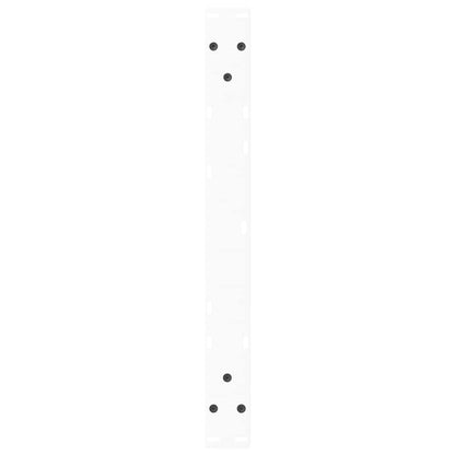 Gambe per Tavolo Pranzo a V 2 pz Bianco 60x(30-31,3)cm Acciaio - homemem39