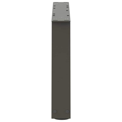 Gambe Tavolino da Caffè forma V 2 pz Antracite 60x(30-31,3) cm