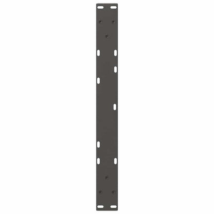 Gambe Tavolo Pranzo a V 2 pz Antracite 60x(30-31,3)cm Acciaio - homemem39