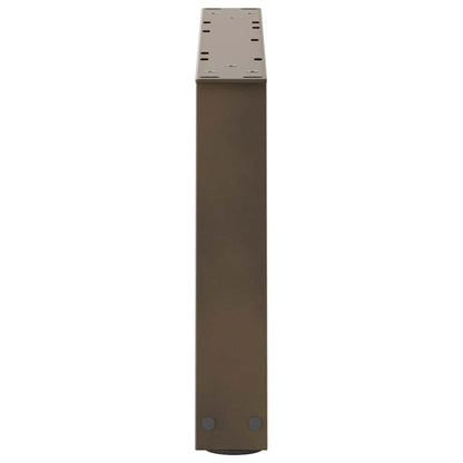 Gambe per Tavolo Pranzo a V 2pz Naturale 60x(30-31,3)cm Acciaio - homemem39