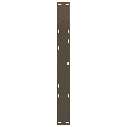 Gambe per Tavolo Pranzo a V 2pz Naturale 60x(30-31,3)cm Acciaio - homemem39