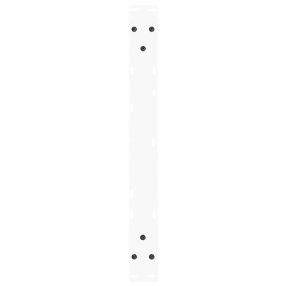 Gambe per Tavolo Pranzo a V 2 pz Bianco 70x(30-31,3)cm Acciaio - homemem39