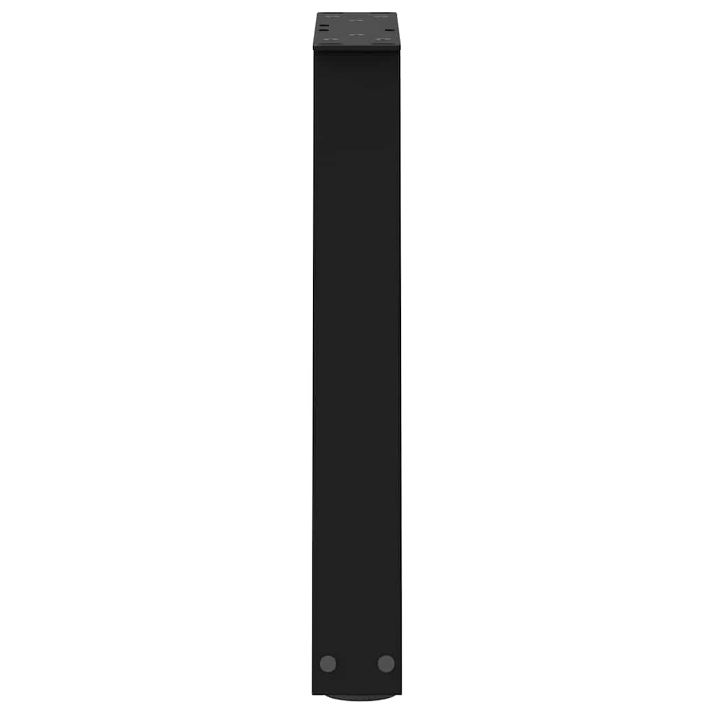 Gambe per Tavolo da Pranzo a V 2 pz Nero 28x(42-43,3)cm Acciaio - homemem39