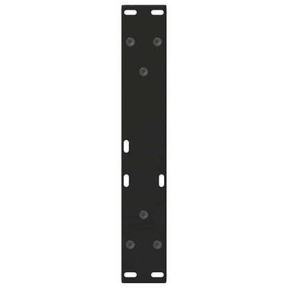 Gambe per Tavolino da Caffè forma V 2 pz Nere 28x(42-43,3) cm