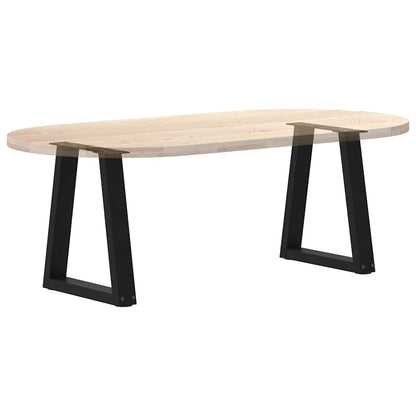 Gambe per Tavolo da Pranzo a V 2 pz Nero 28x(42-43,3)cm Acciaio - homemem39
