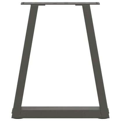 Gambe Tavolo Pranzo a V 2 pz Antracite 28x(42-43,3)cm Acciaio - homemem39