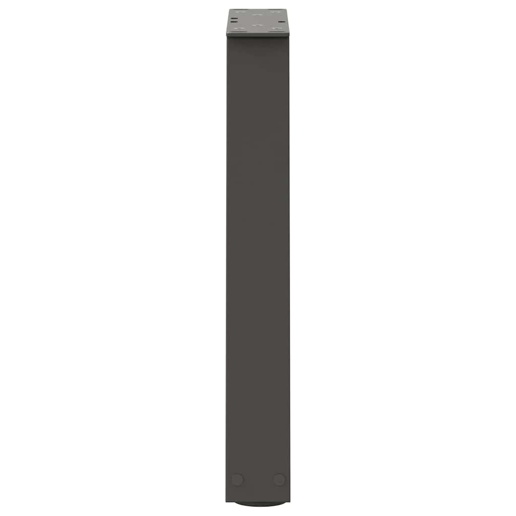 Gambe Tavolino da Caffè forma V 2 pz Antracite 28x(42-43,3) cm