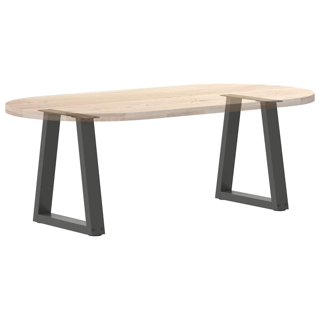 Gambe Tavolino da Caffè forma V 2 pz Antracite 28x(42-43,3) cm