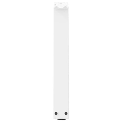 Gambe per Tavolo Pranzo a V 2 pz Bianco 38x(42-43,3)cm Acciaio - homemem39