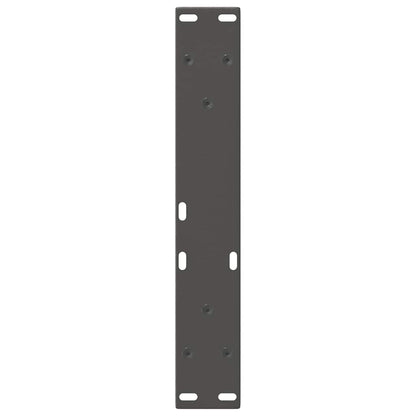 Gambe Tavolo Pranzo a V 2 pz Antracite 38x(42-43,3)cm Acciaio - homemem39