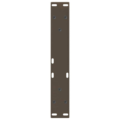 Gambe per Tavolo Pranzo a V 2pz Naturale 38x(42-43,3)cm Acciaio - homemem39
