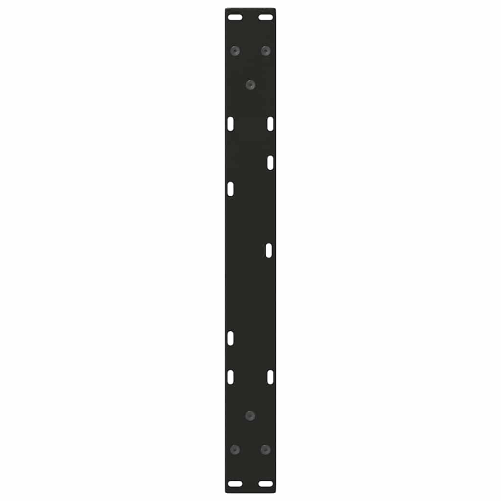 Gambe per Tavolino da Caffè forma V 2 pz Nere 50x(42-43,3) cm