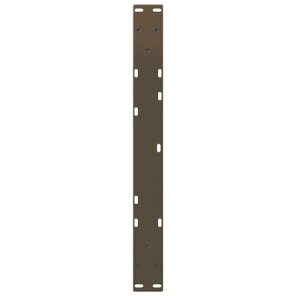Gambe per Tavolo Pranzo a V 2pz Naturale 50x(42-43,3)cm Acciaio - homemem39