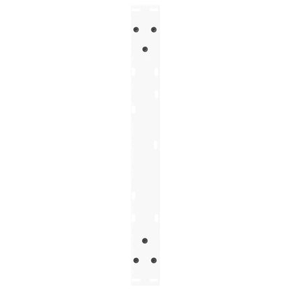 Gambe per Tavolo Pranzo a V 2 pz Bianco 60x(42-43,3)cm Acciaio - homemem39