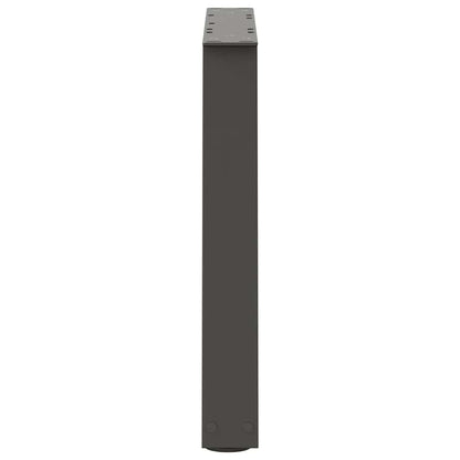 Gambe Tavolo Pranzo a V 2 pz Antracite 60x(42-43,3)cm Acciaio - homemem39