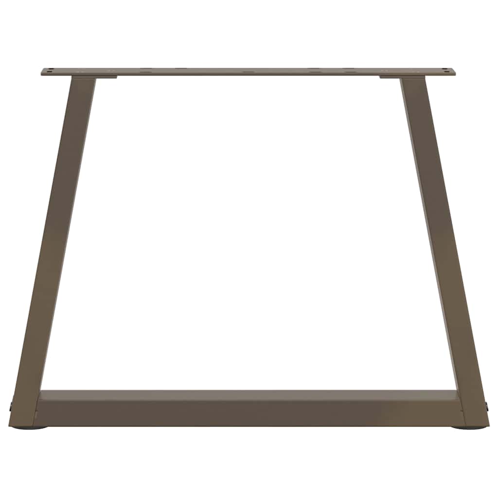 Gambe per Tavolo Pranzo a V 2pz Naturale 60x(42-43,3)cm Acciaio - homemem39
