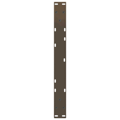 Gambe per Tavolo Pranzo a V 2pz Naturale 60x(42-43,3)cm Acciaio - homemem39