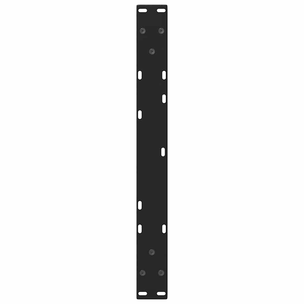 Gambe per Tavolo da Pranzo a V 2 pz Nero 70x(42-43,3)cm Acciaio - homemem39