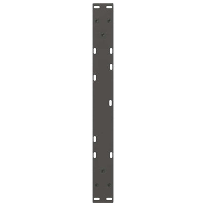 Gambe Tavolo Pranzo a V 2 pz Antracite 70x(42-43,3)cm Acciaio - homemem39