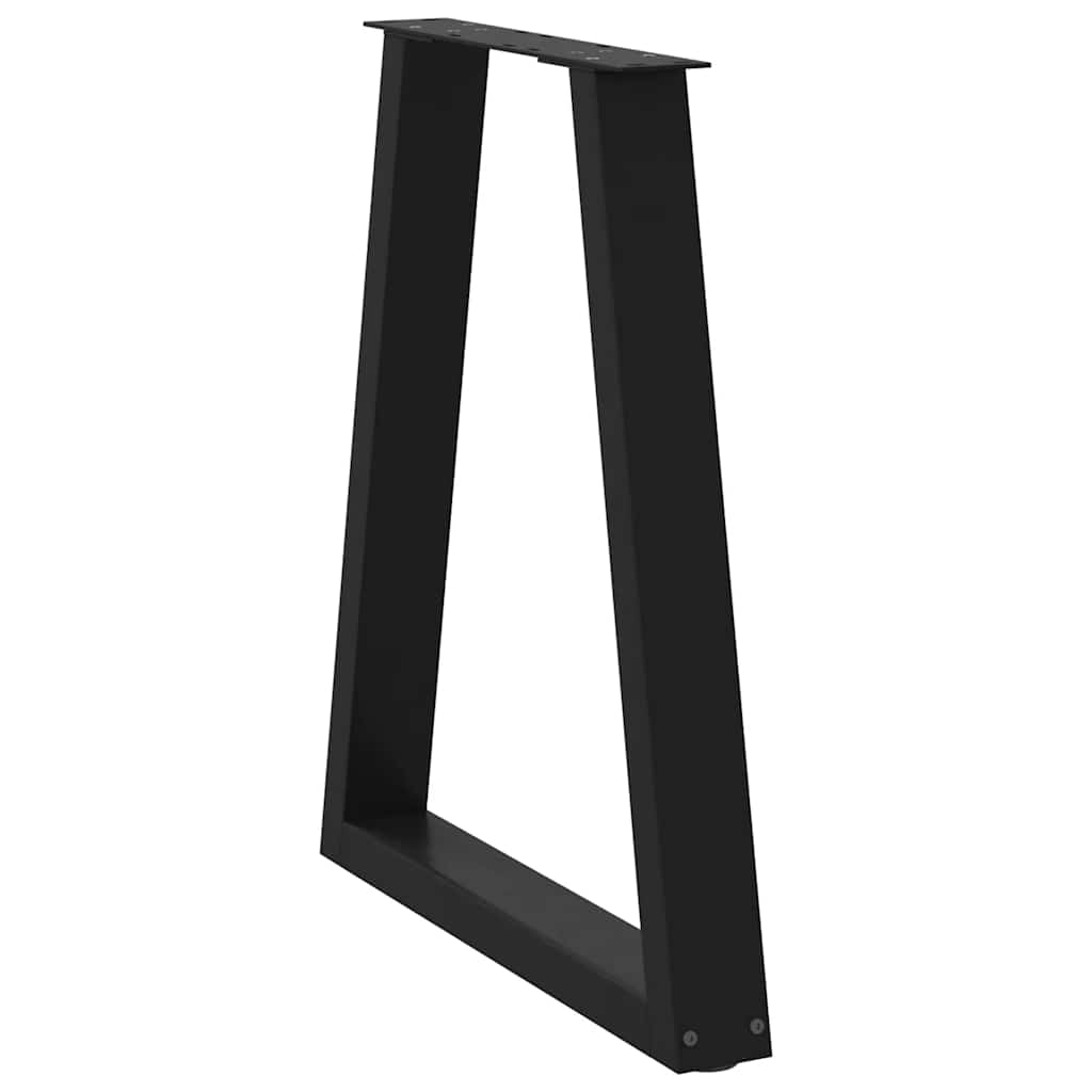Gambe Tavolino da Caffè a V 2 pz Nero 50x(72-73) cm in Acciaio - homemem39