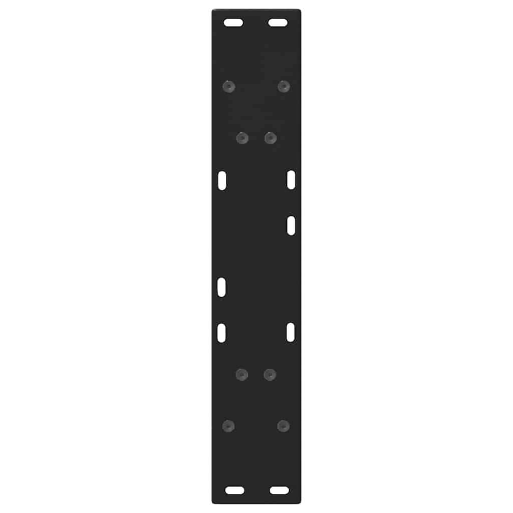 Gambe Tavolino da Caffè a V 2 pz Nero 50x(72-73) cm in Acciaio - homemem39