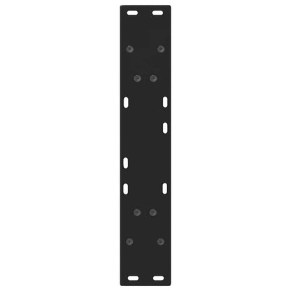 Gambe Tavolino da Caffè a V 2 pz Nero 50x(72-73) cm in Acciaio - homemem39