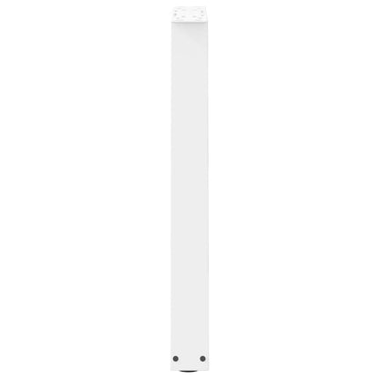 Gambe per tavolo da pranzo a forma di V 2 pz bianche 50x(72-73,3) cm in acciaio | homemem39