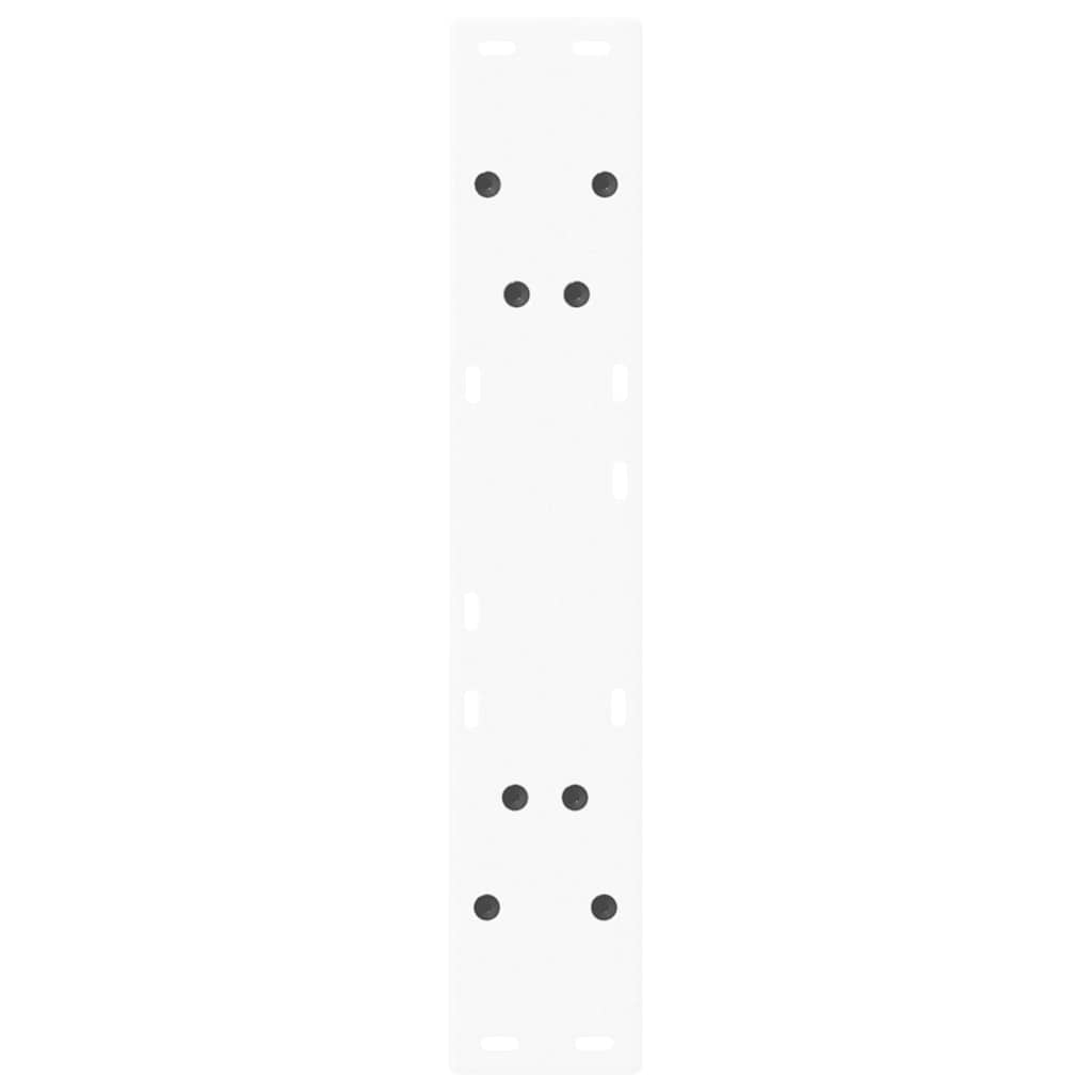 Gambe per tavolo da pranzo a forma di V 2 pz bianche 50x(72-73,3) cm in acciaio | homemem39