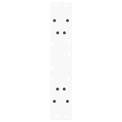 Gambe per tavolo da pranzo a forma di V 2 pz bianche 50x(72-73,3) cm in acciaio | homemem39