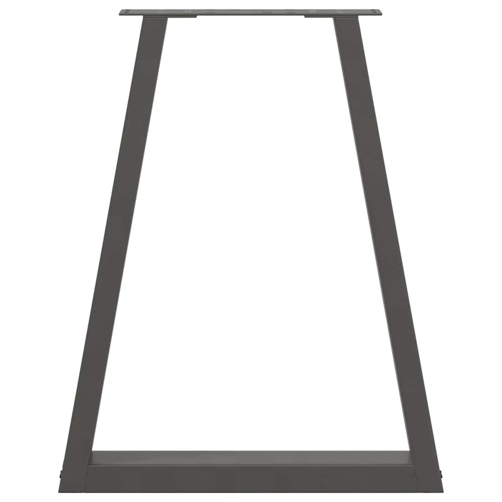 Gambe tavolo da pranzo forma V 2 pz Antracite 50x(72-73,3) cm