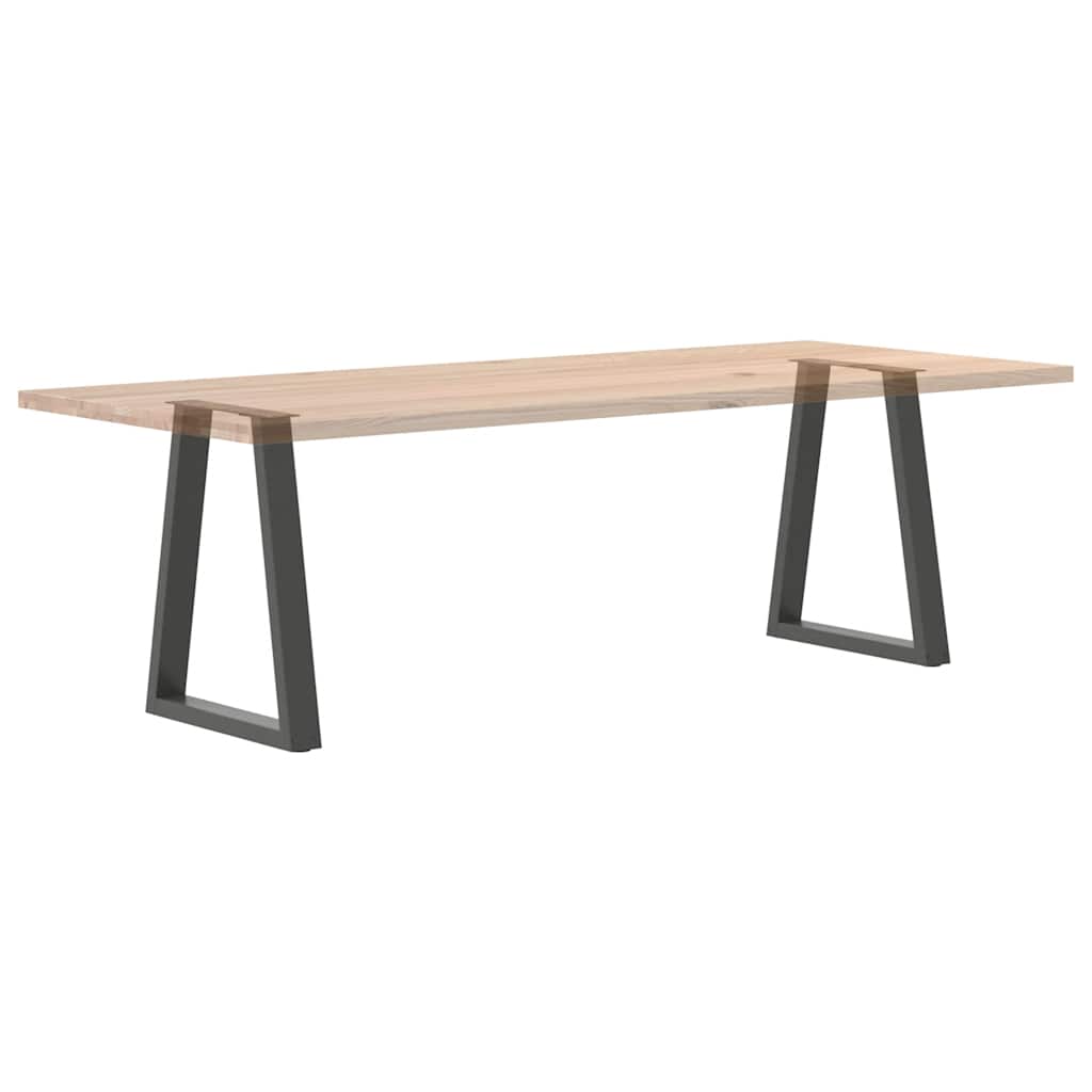 Gambe tavolo da pranzo forma V 2 pz Antracite 50x(72-73,3) cm
