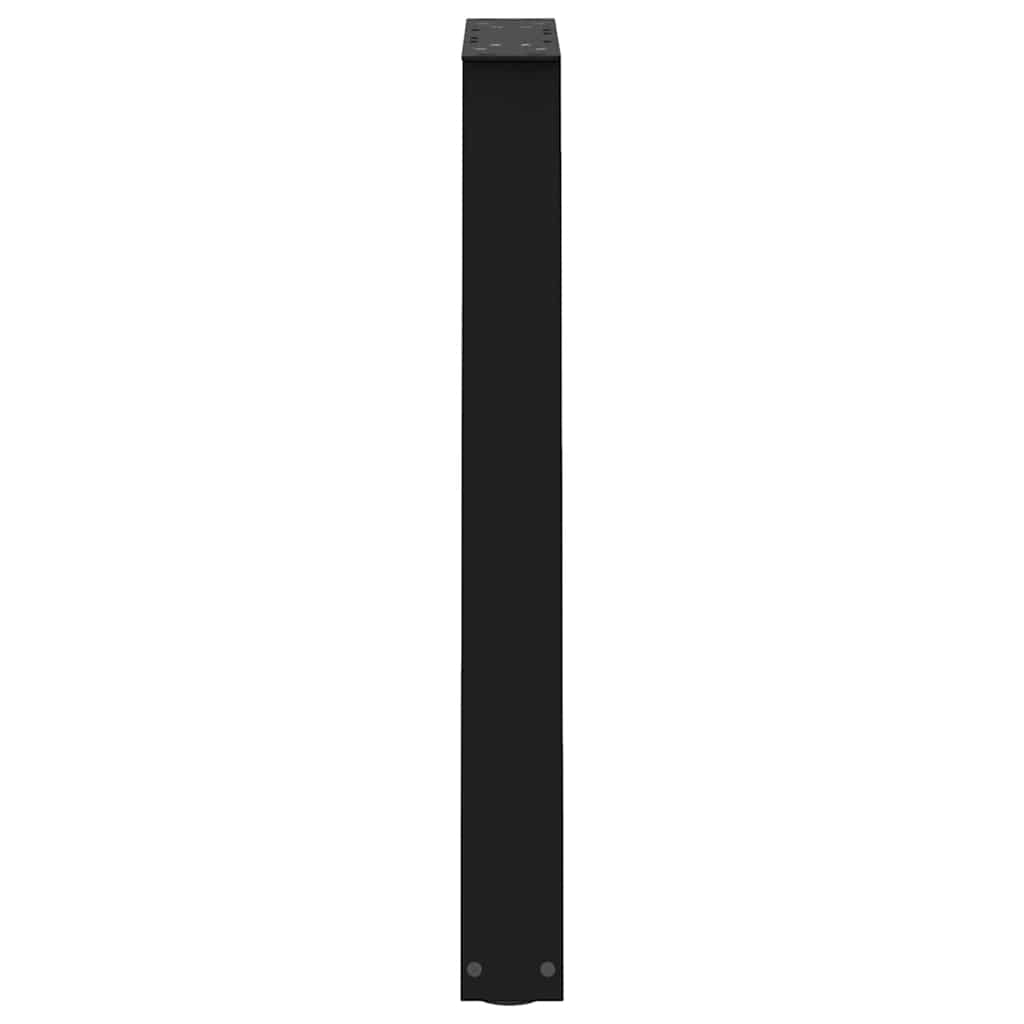 Gambe per tavolo da pranzo forma V 2 pz nere 60x(72-73,3) cm