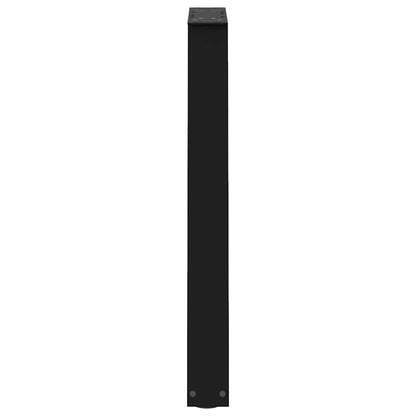 Gambe per tavolo da pranzo forma V 2 pz nere 60x(72-73,3) cm