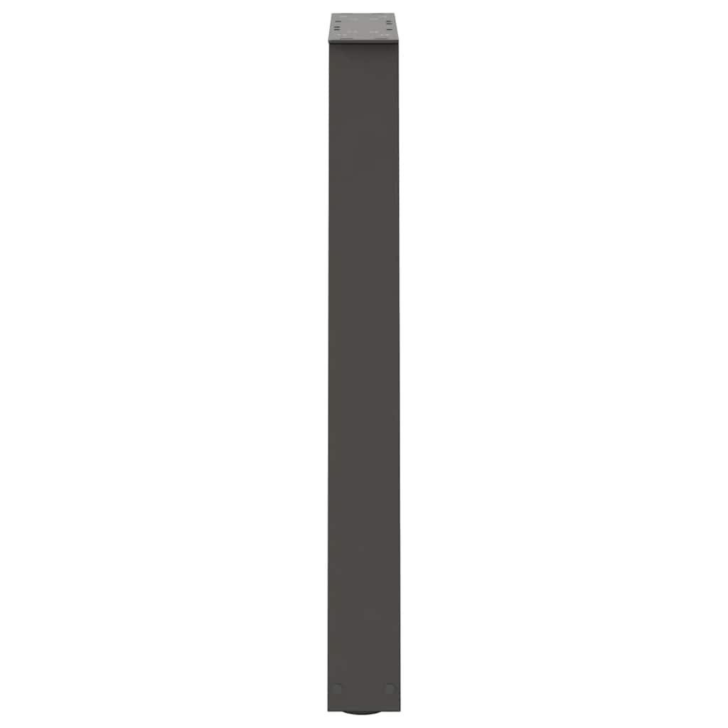 Gambe tavolo da pranzo forma V 2 pz Antracite 60x(72-73,3) cm