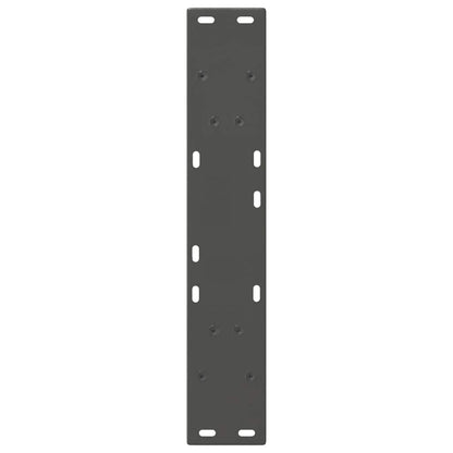 Gambe Tavolino Caffè a V 2 pz Antracite 60x(72-73)cm in Acciaio