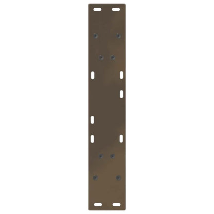 Gambe per Tavolo Pranzo a V 2pz Naturale 60x(72-73,3)cm Acciaio - homemem39