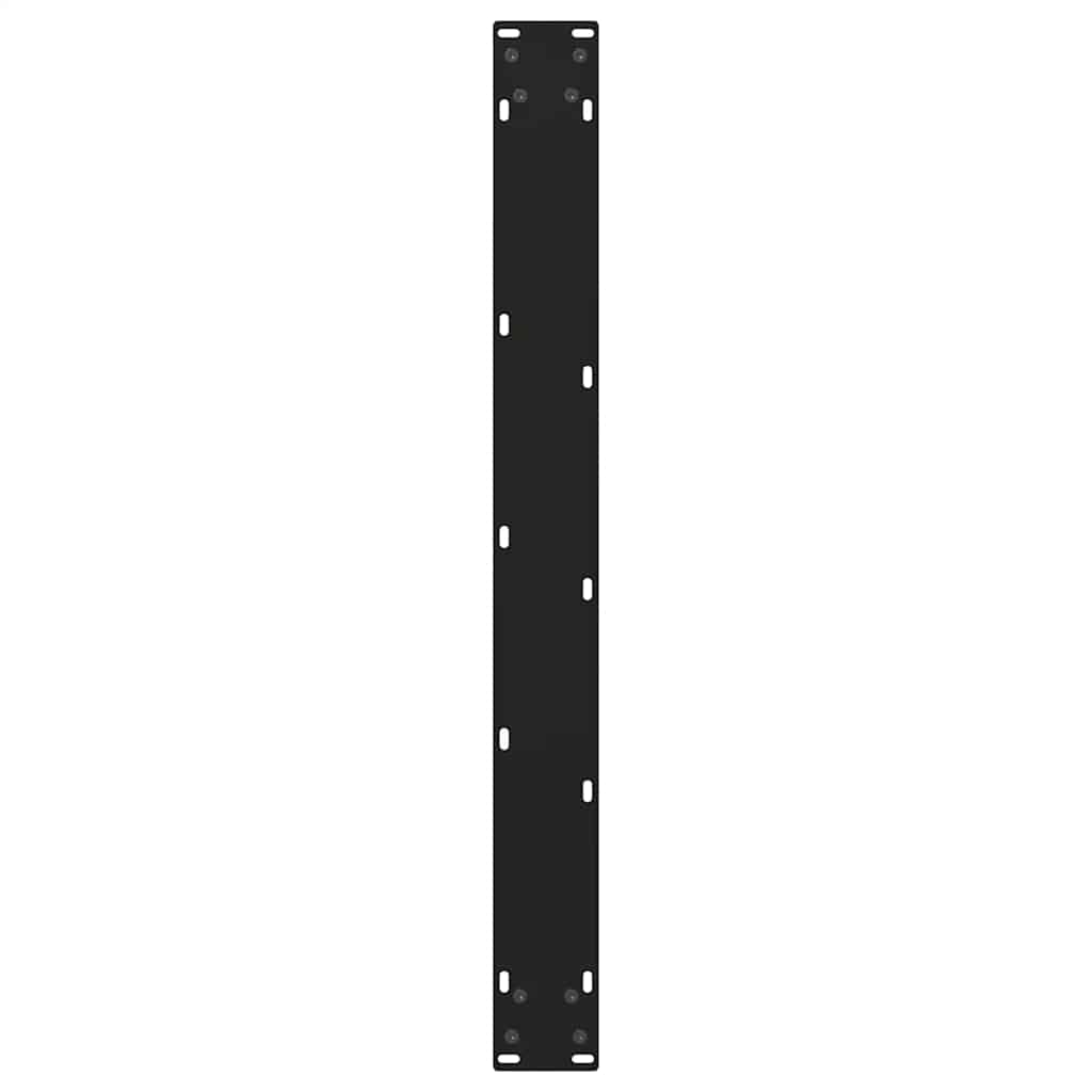 Gambe per tavolo da pranzo forma V 2 pz nere 70x(72-73,3) cm