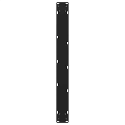 Gambe per tavolo da pranzo forma V 2 pz nere 70x(72-73,3) cm